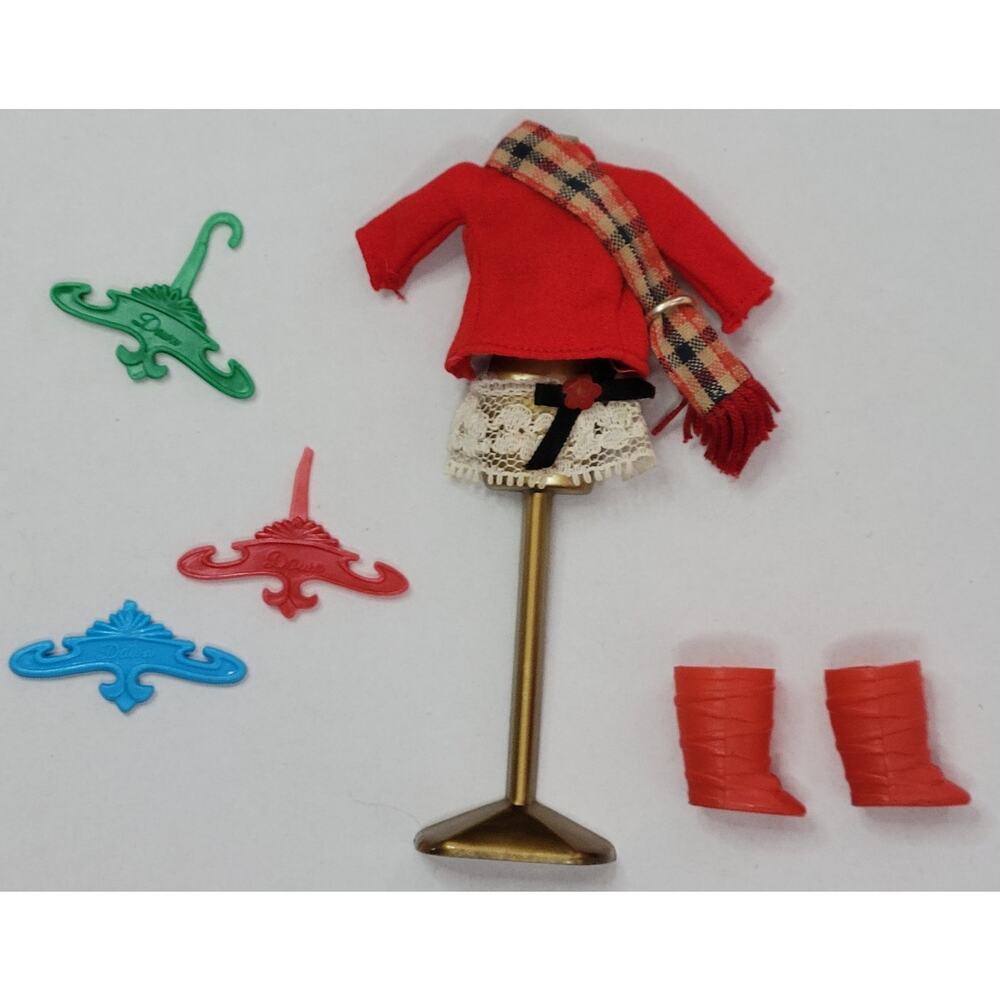 Vintage Topper Dawn Mad About Plaid Jacket Scarf Boots Skirt Display Hanger